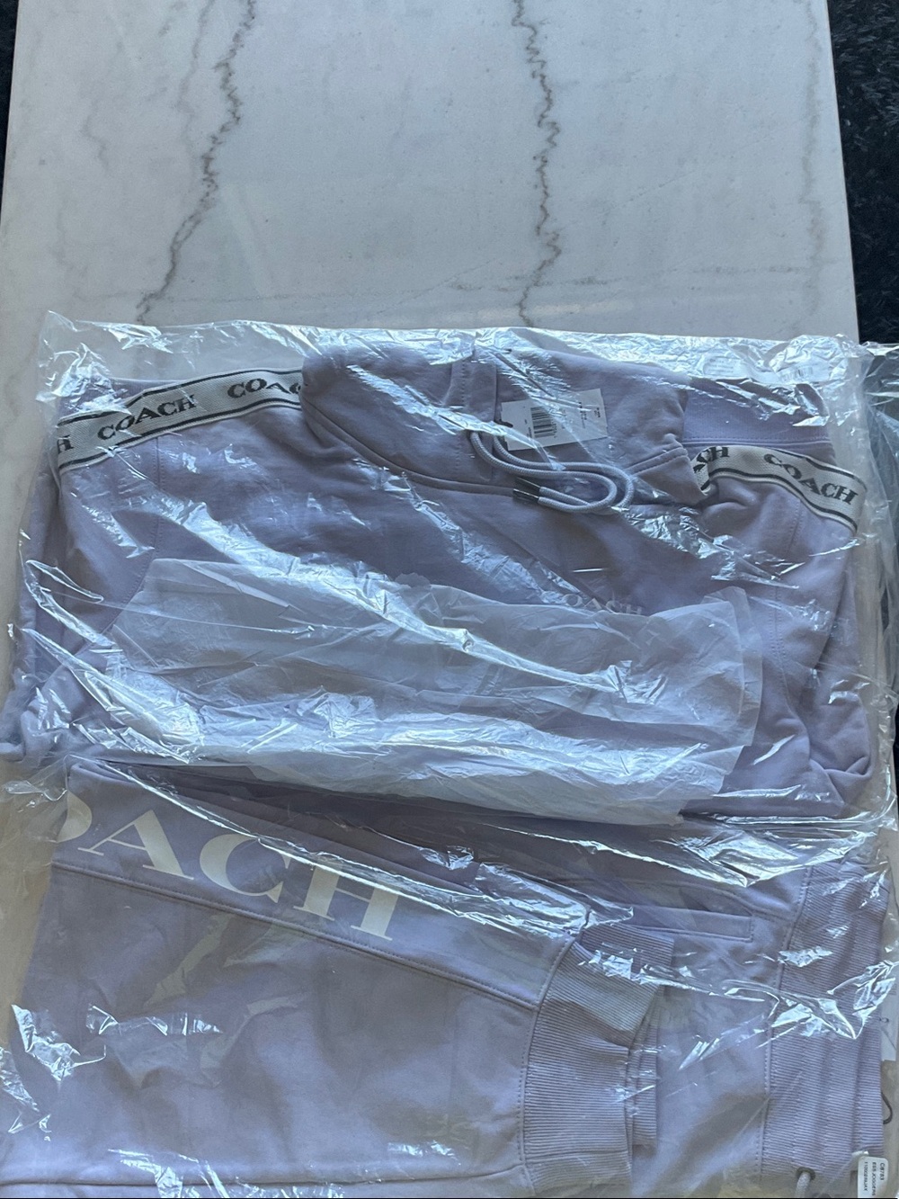NWT Coach Woman’s Lavender Logo Jogger Set